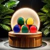 Factory direct supply of PU leather small sandbag balls, specially designed for games, lightweight and durable, balloon-shaped small sandbags, safe and environmentally friendly, children's game sandbag balls Specification image